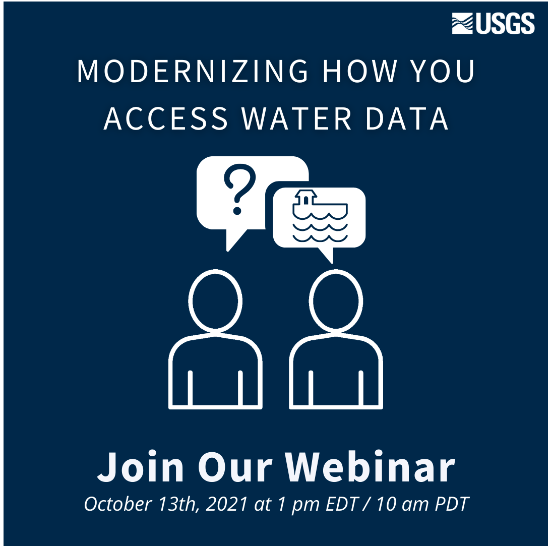 Modernizing How You Access Water Data | Webinar on Oct 13 | Recording Available