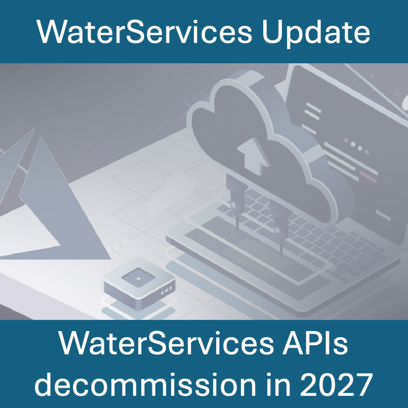 WaterServices APIs will be decommissioned early 2027