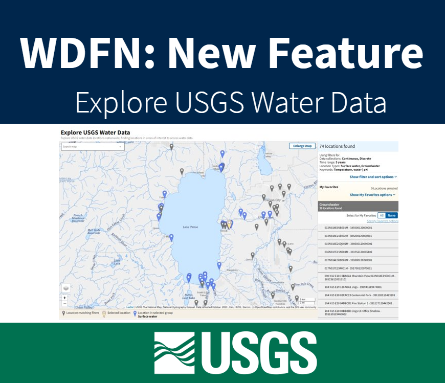 New Feature - Explore USGS Water Data