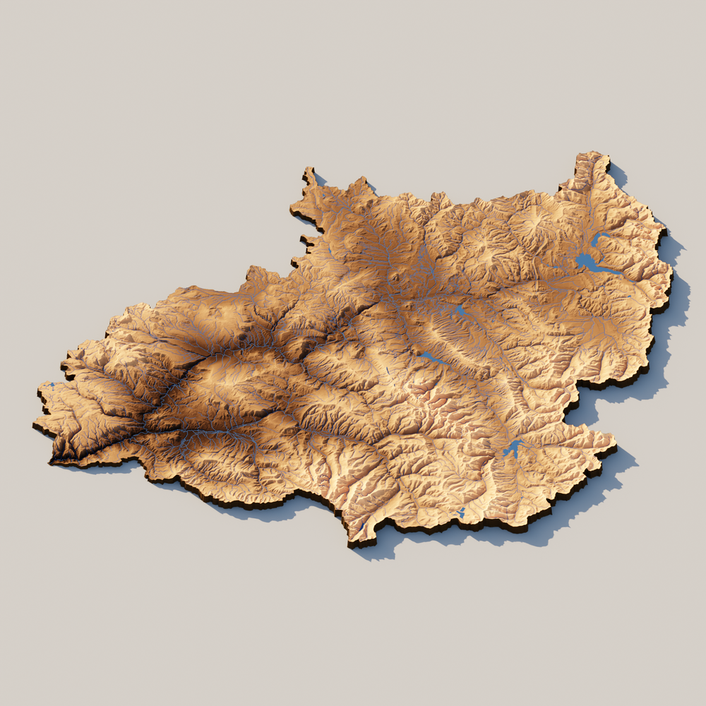 Render of HUCs - `14010001`, `14010002`, and `14010003`, combined